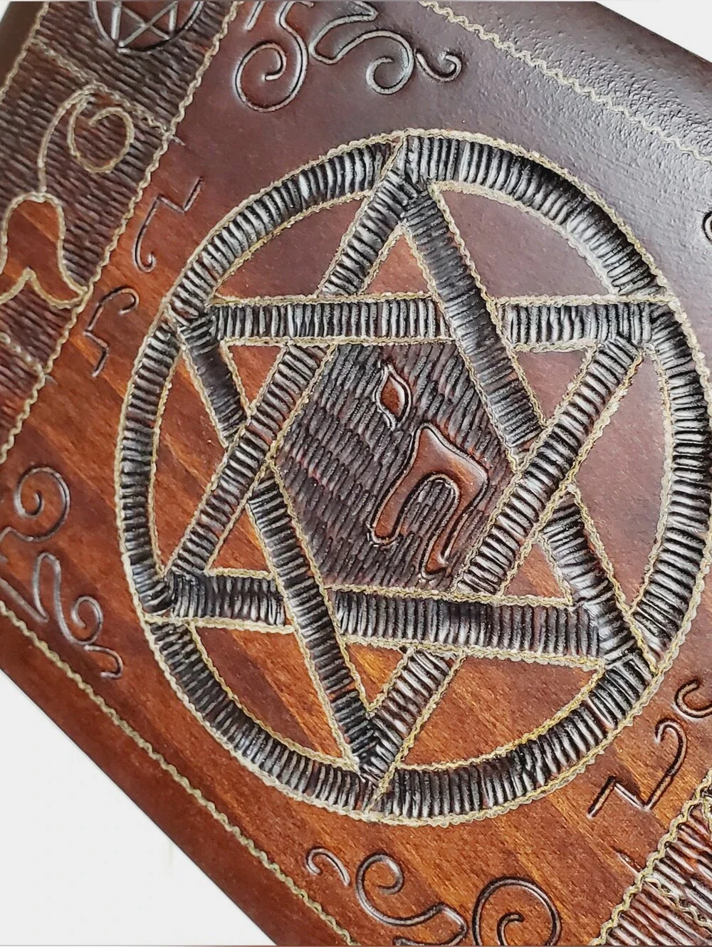 Judaicia Star Of David Handcrafted Wooden Keepsake Box Made In Poland